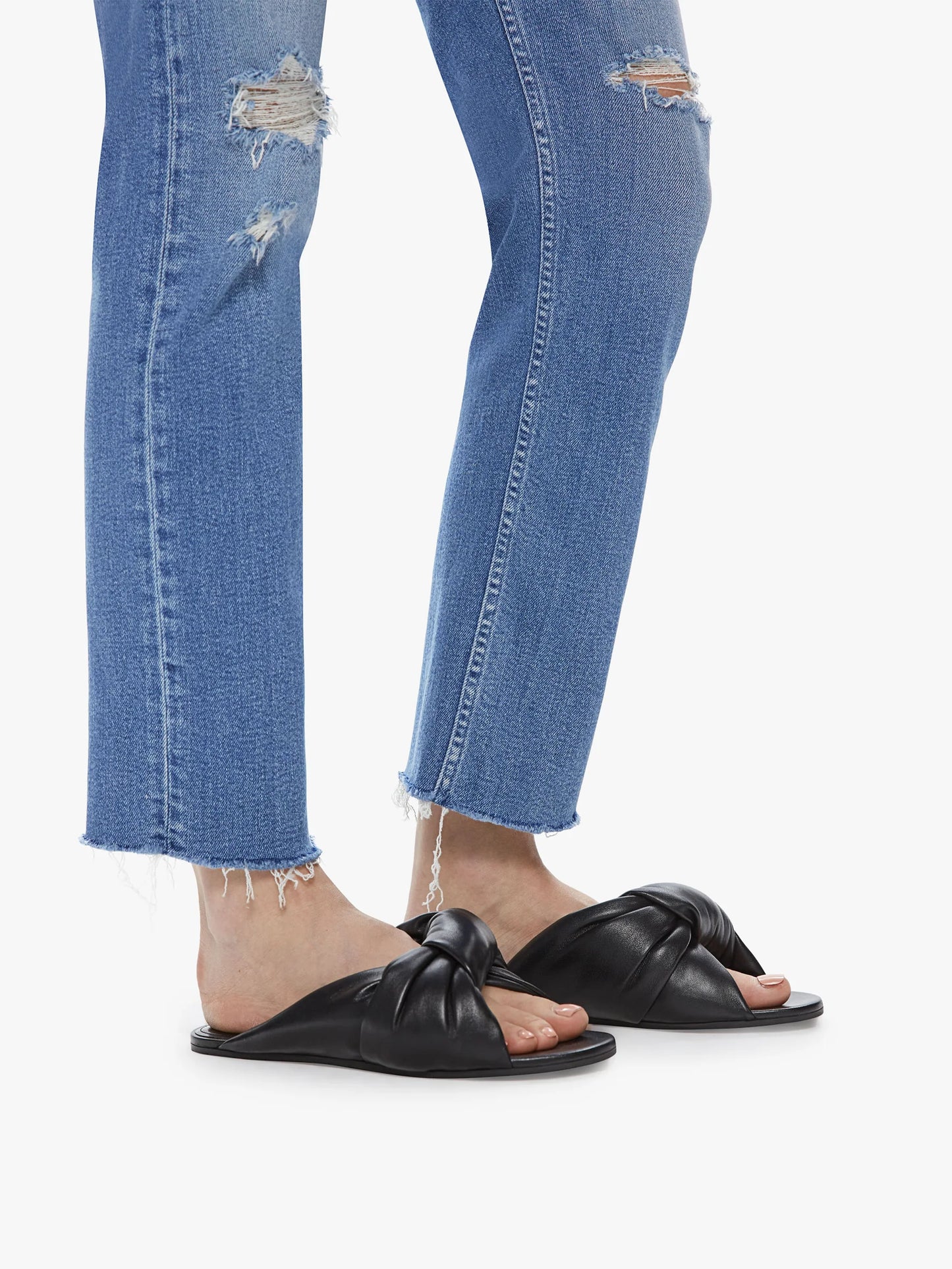 high waist rider ankle fray party like a pirate