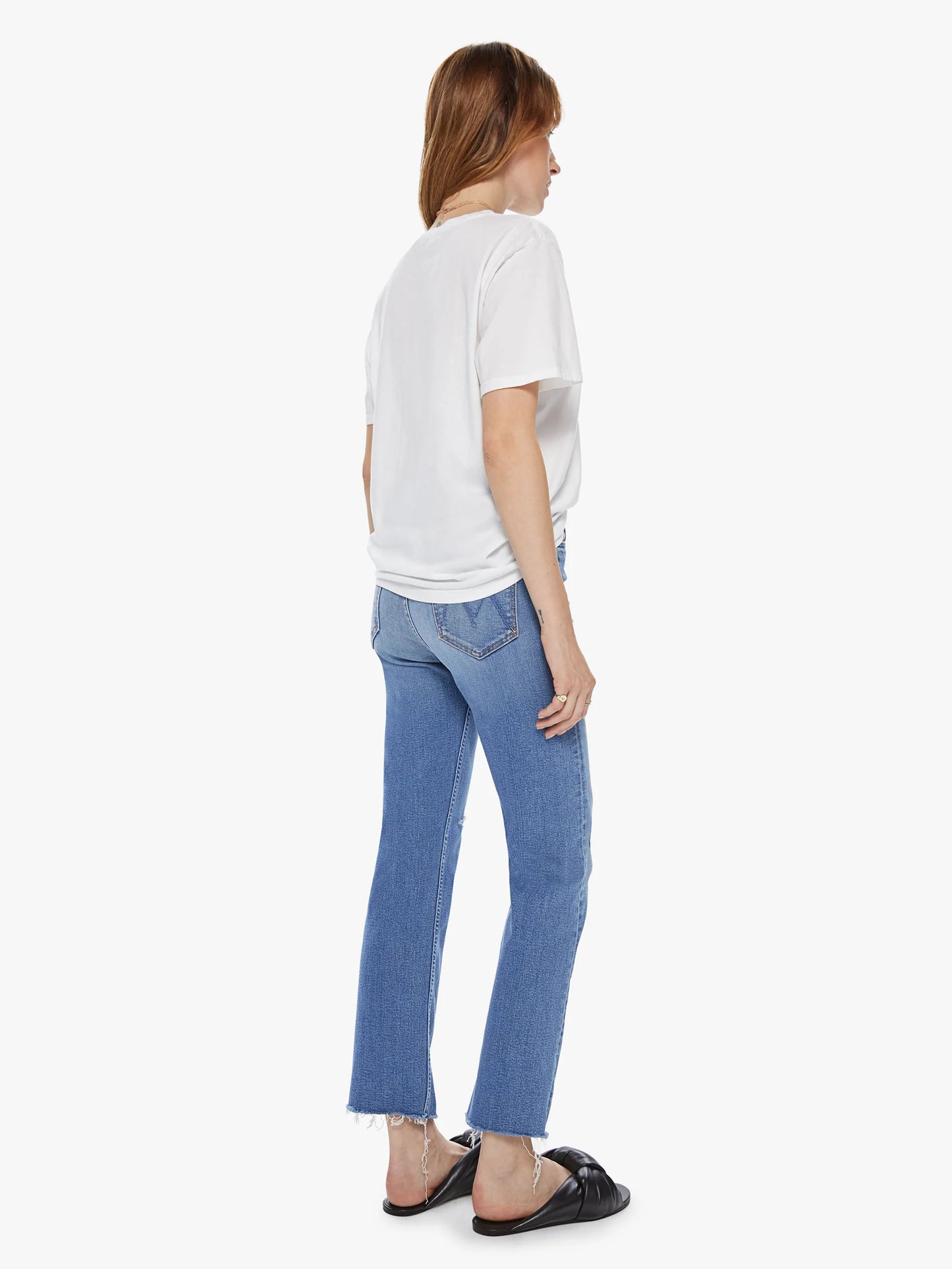 high waist rider ankle fray party like a pirate
