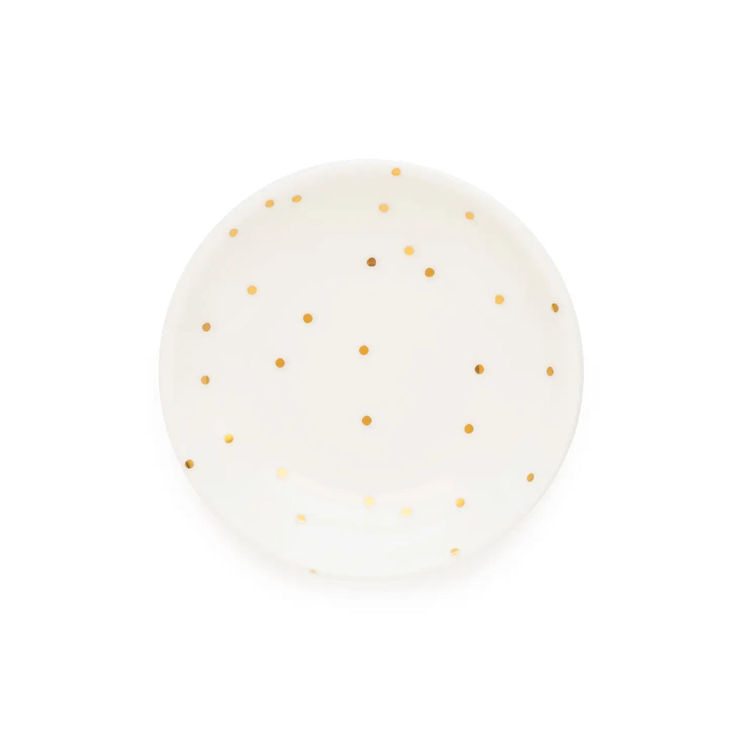 round scatter dot trinket tray