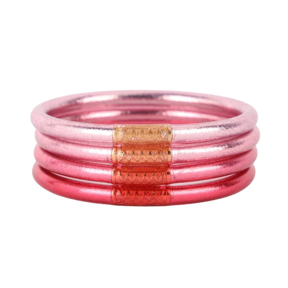 carousel pink all weather bangles awb serenity prayer