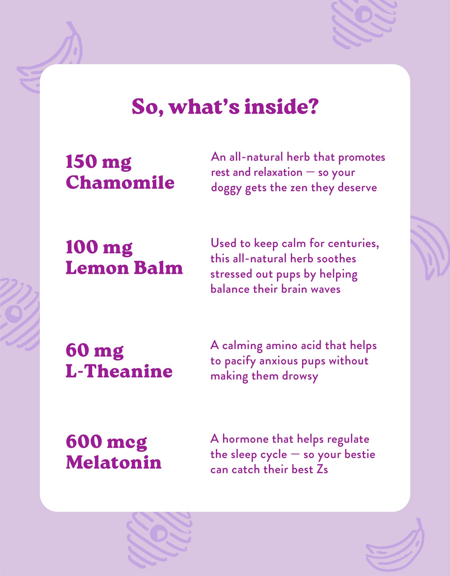 Calming Health Supplement for Dogs