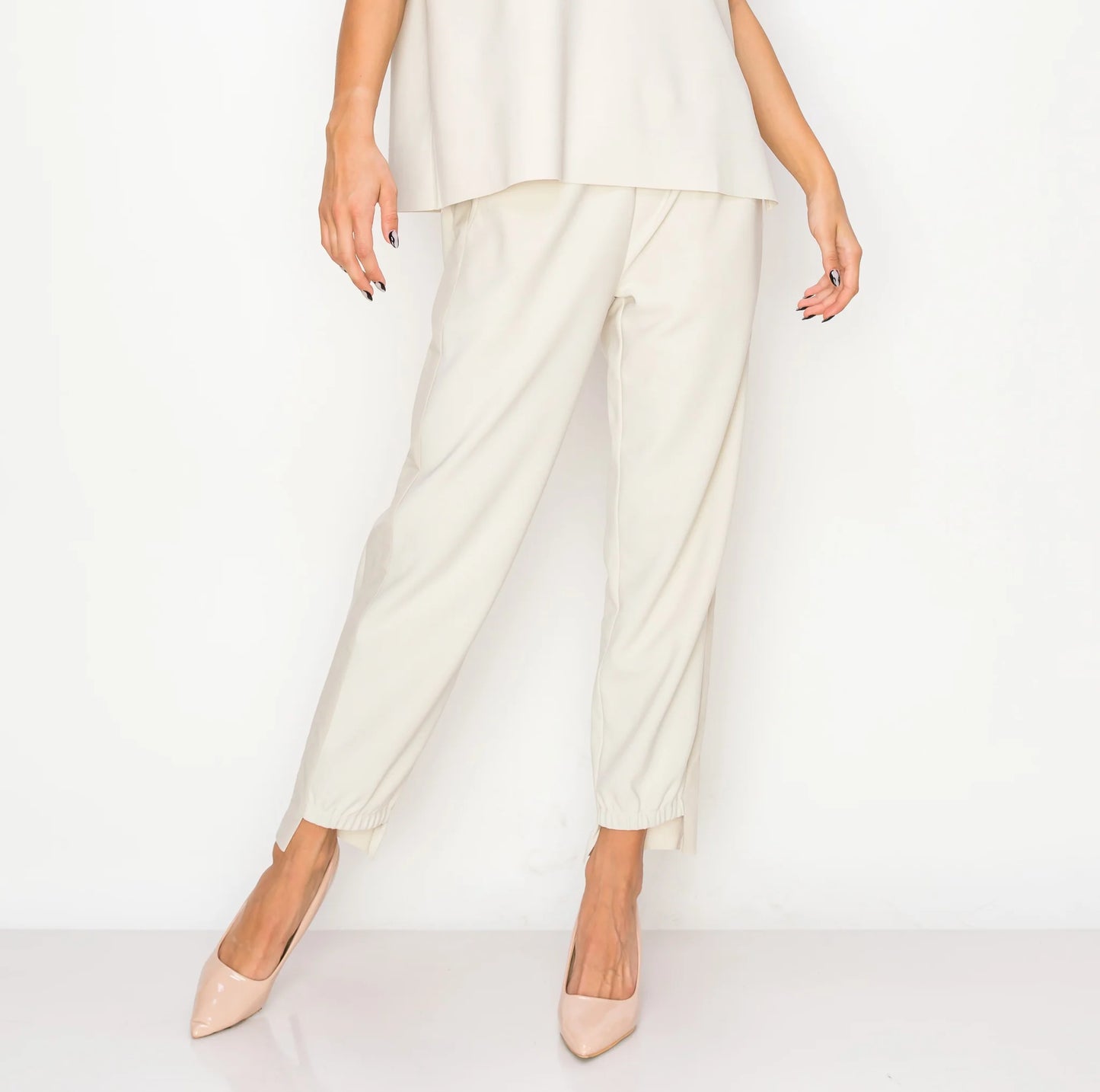 karen knit crepe pants