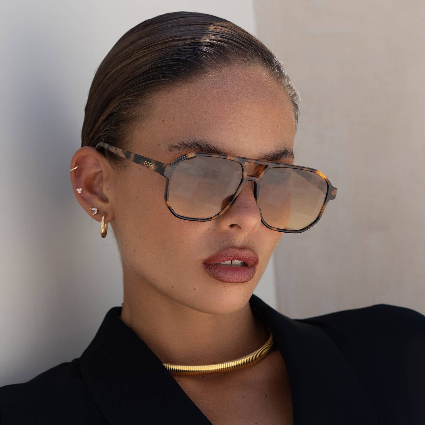 Billie Aviator Sunglasses tortoise/brown