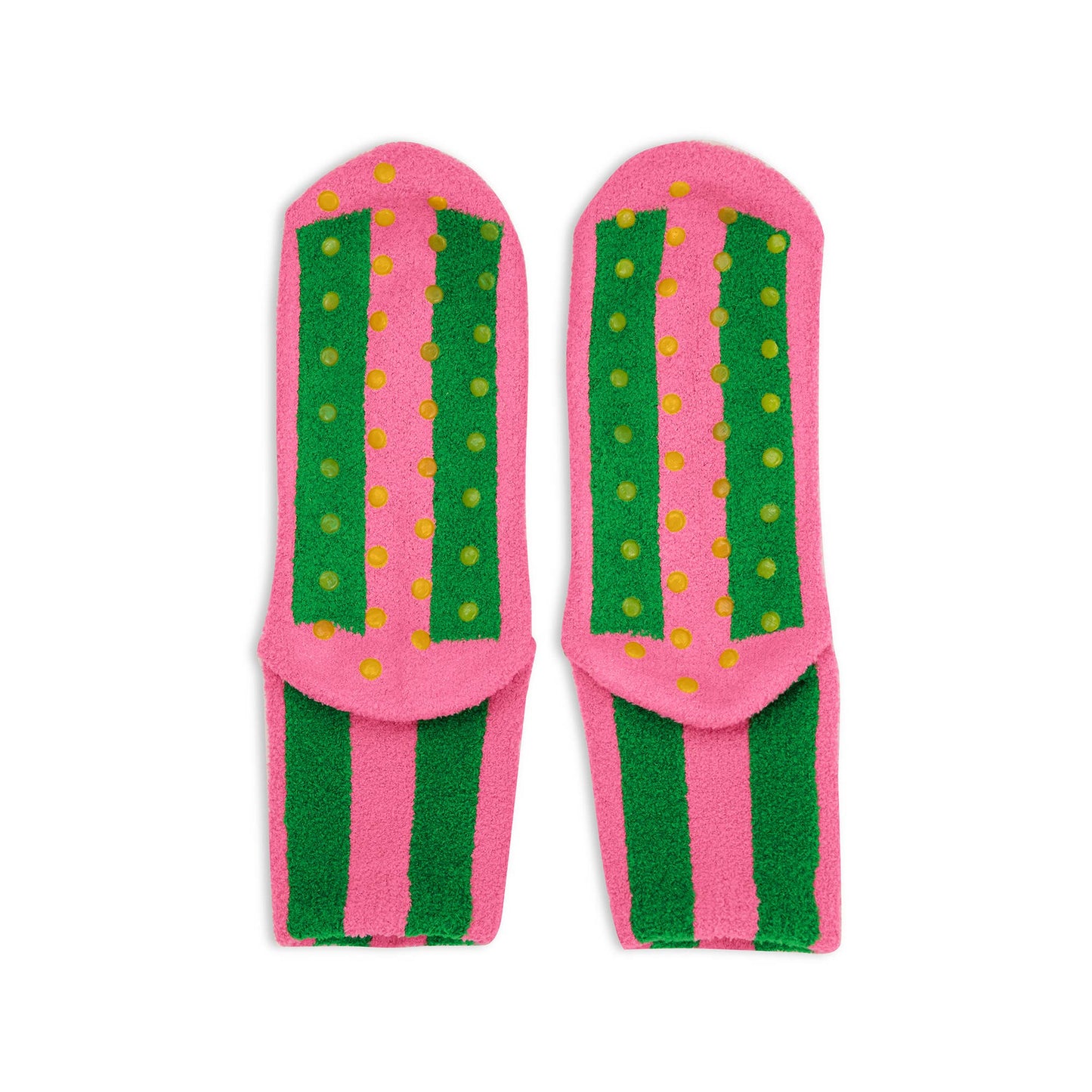 stripes cozy grip socks