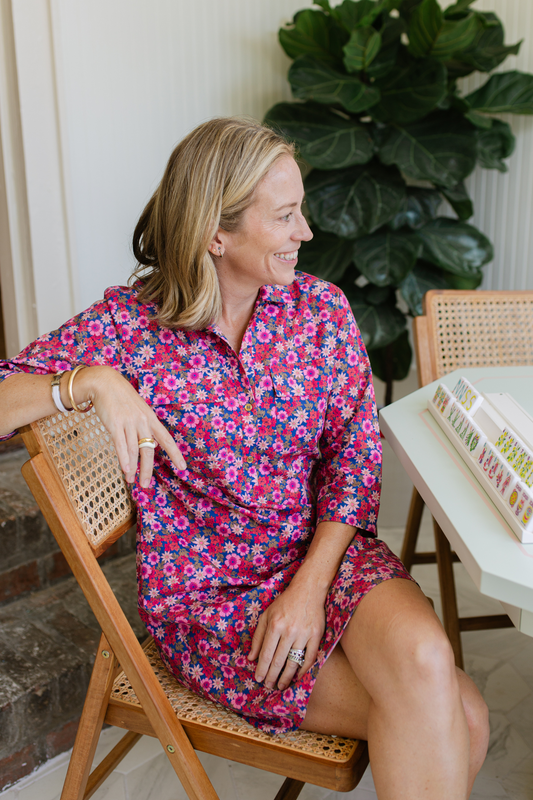 samantha dress berry blooms