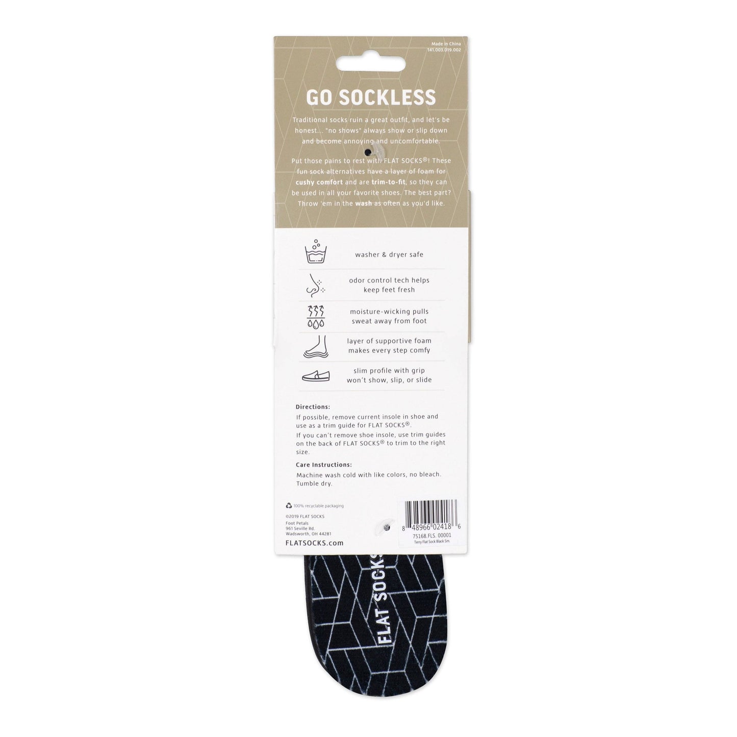 Black FLAT SOCKS