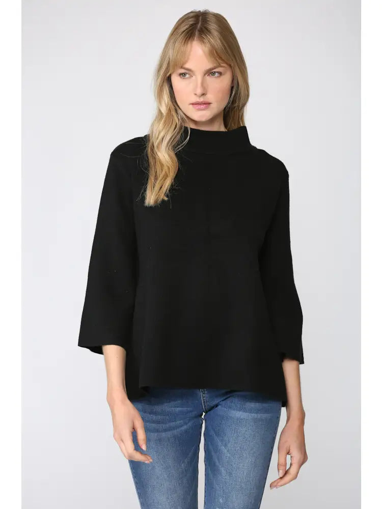 davis mock neck sweater
