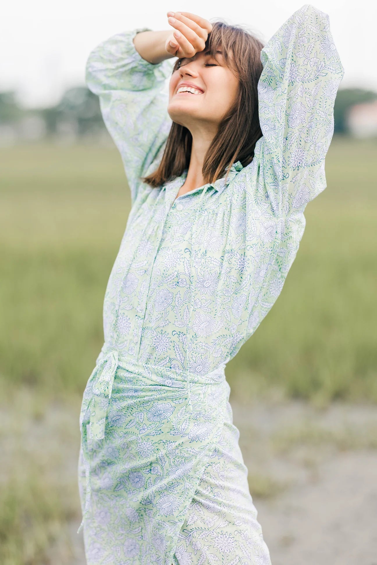 olive blouse mooonliight jade
