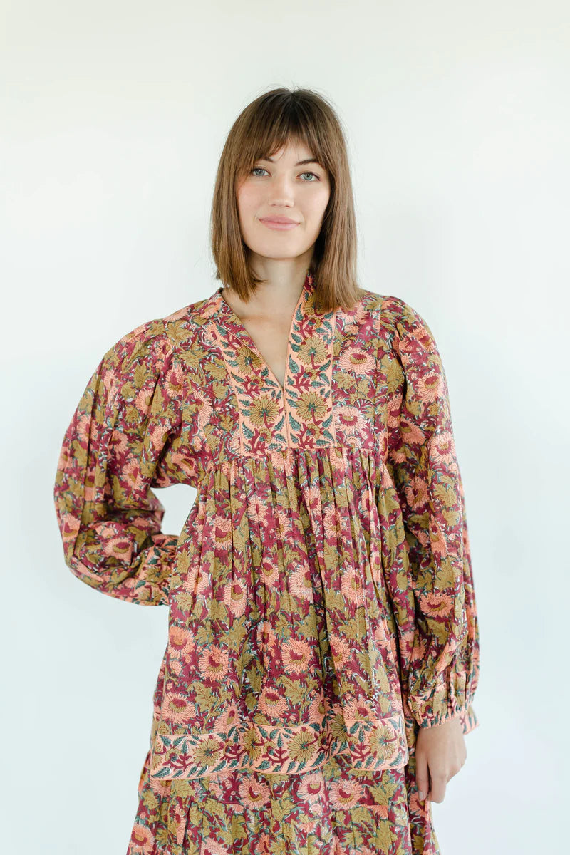 marigold blouse golden olive