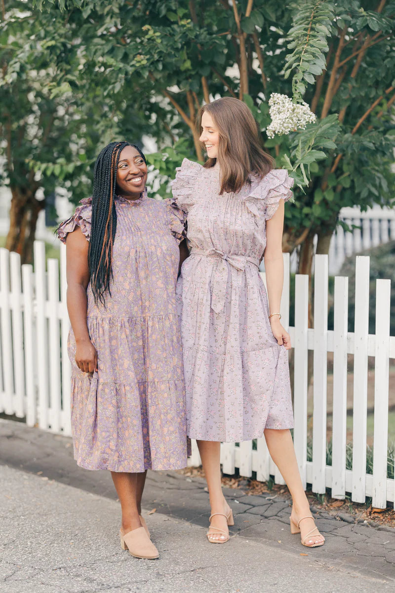 jasmine maxi dress gray lilac