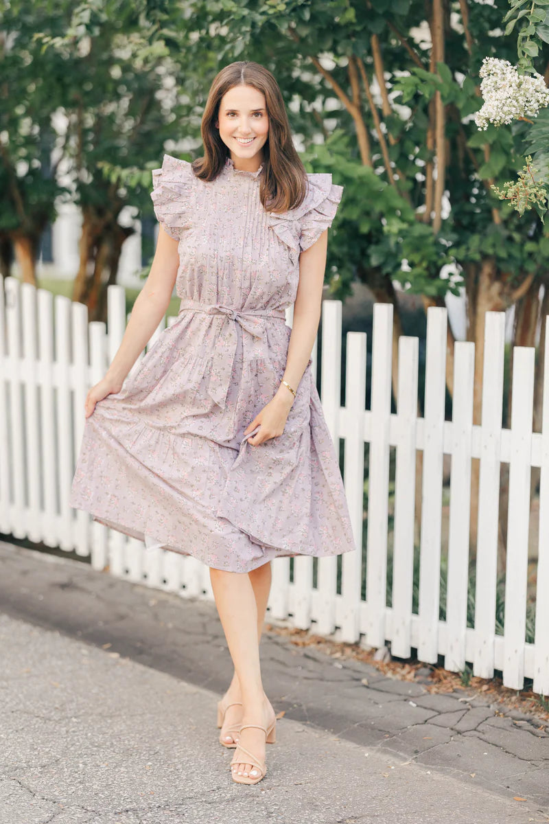 jasmine maxi dress gray lilac