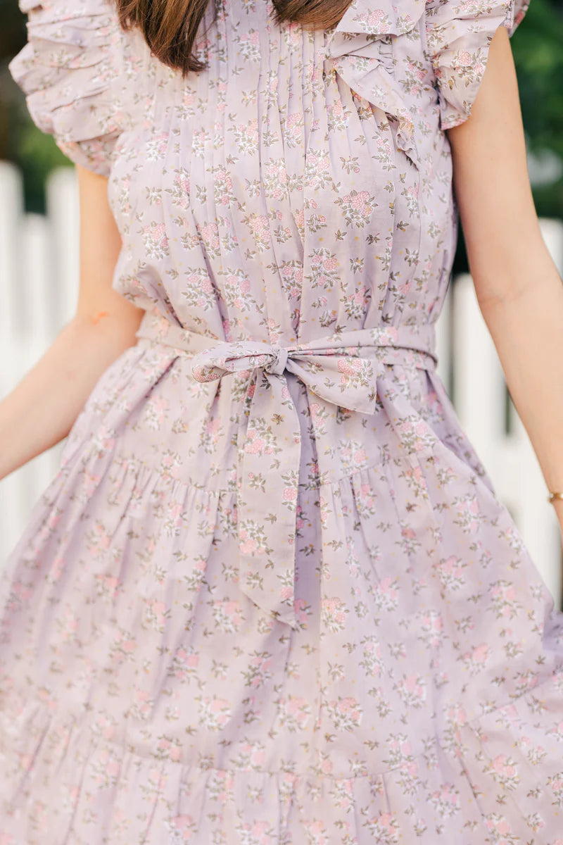 jasmine maxi dress gray lilac