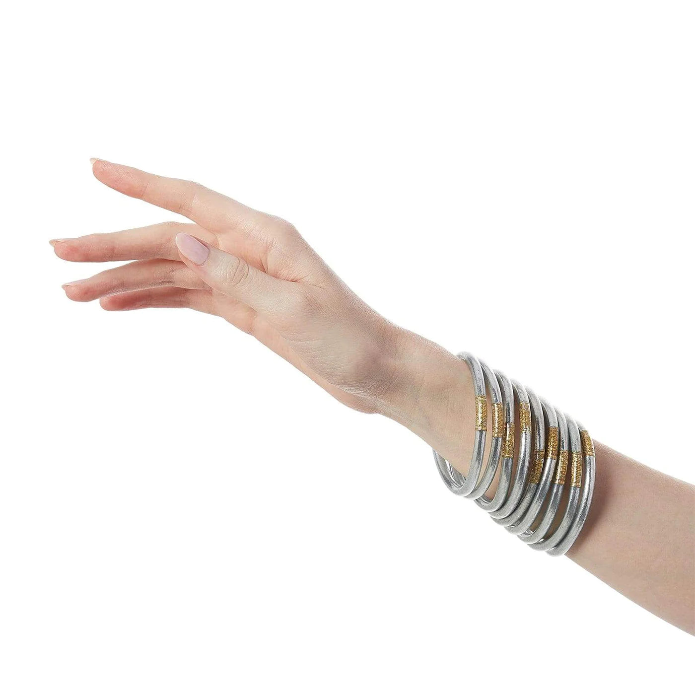 silver all weather bangles awb serenity prayer
