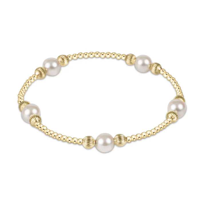 purpose pearl 6mm bead bracelet dignity