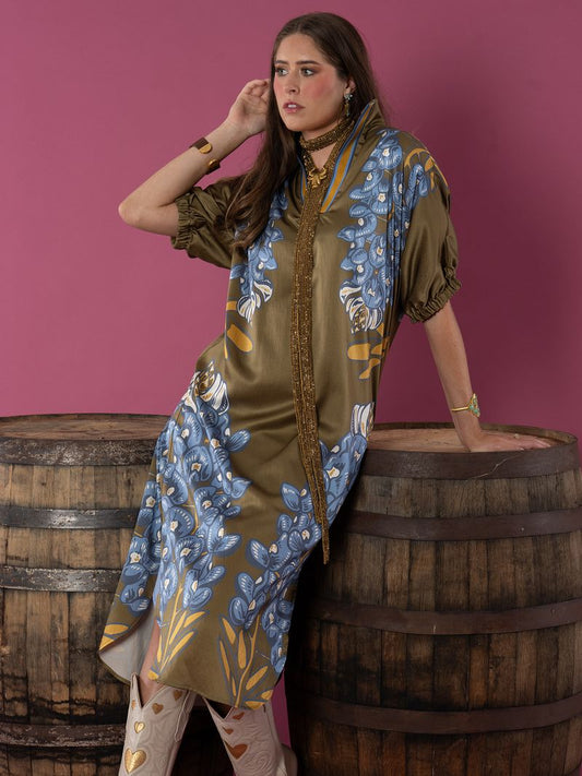 poppy caftan bluebonnet