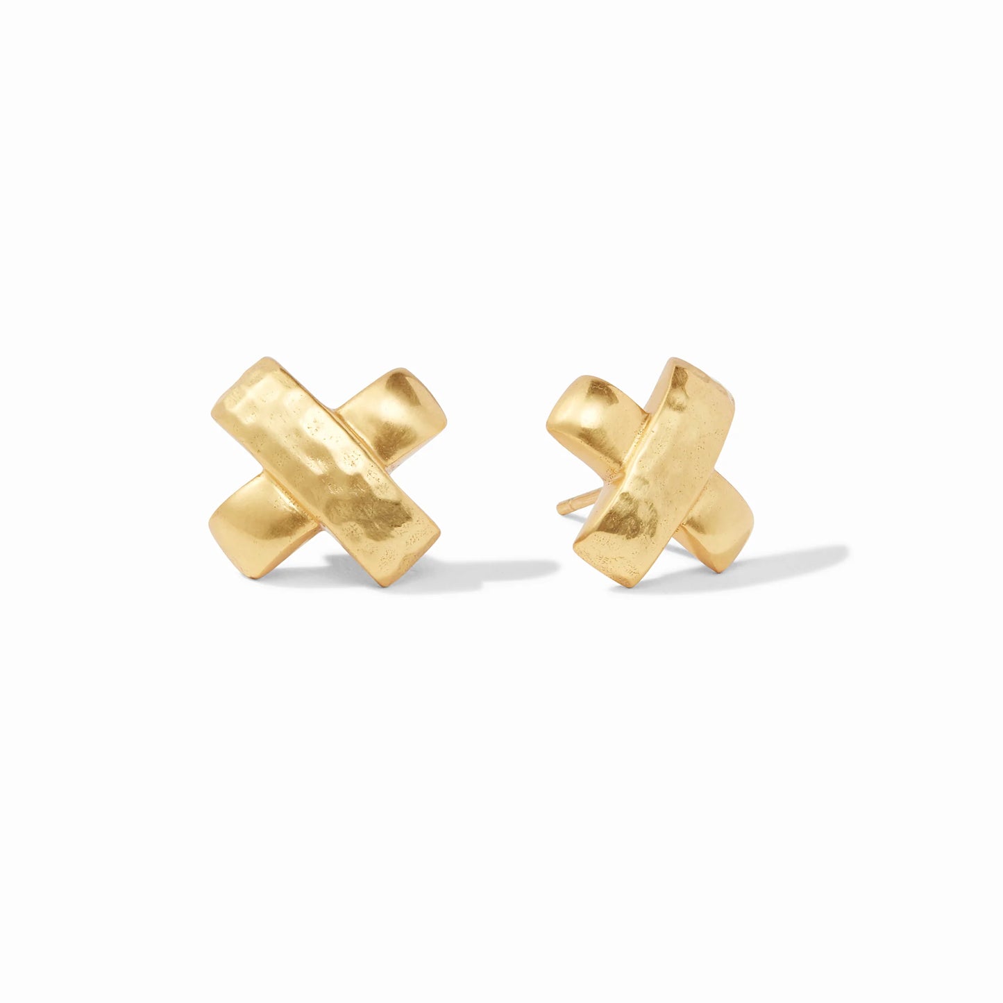 catalina gold x stud earrings