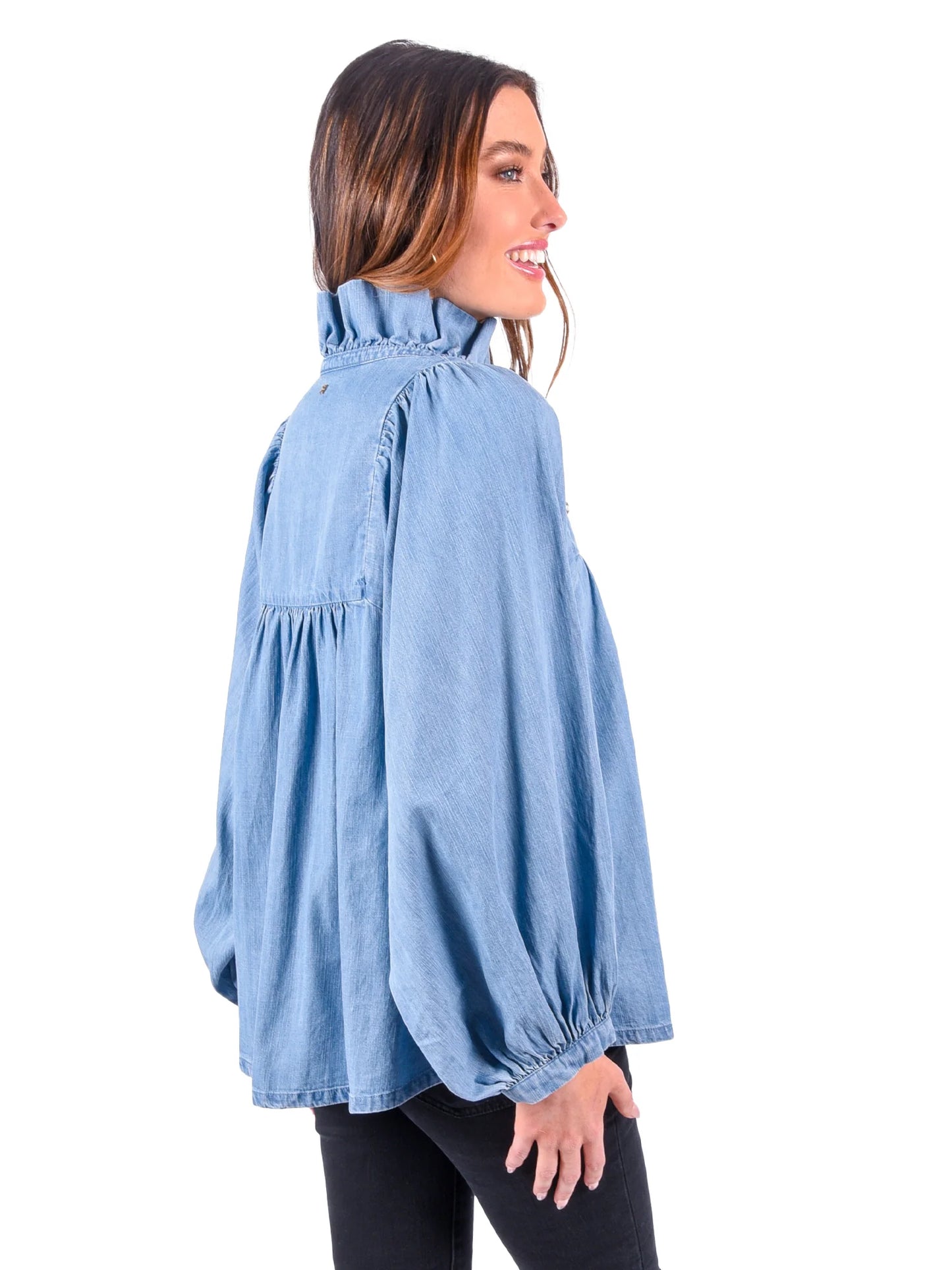 stella top chambray