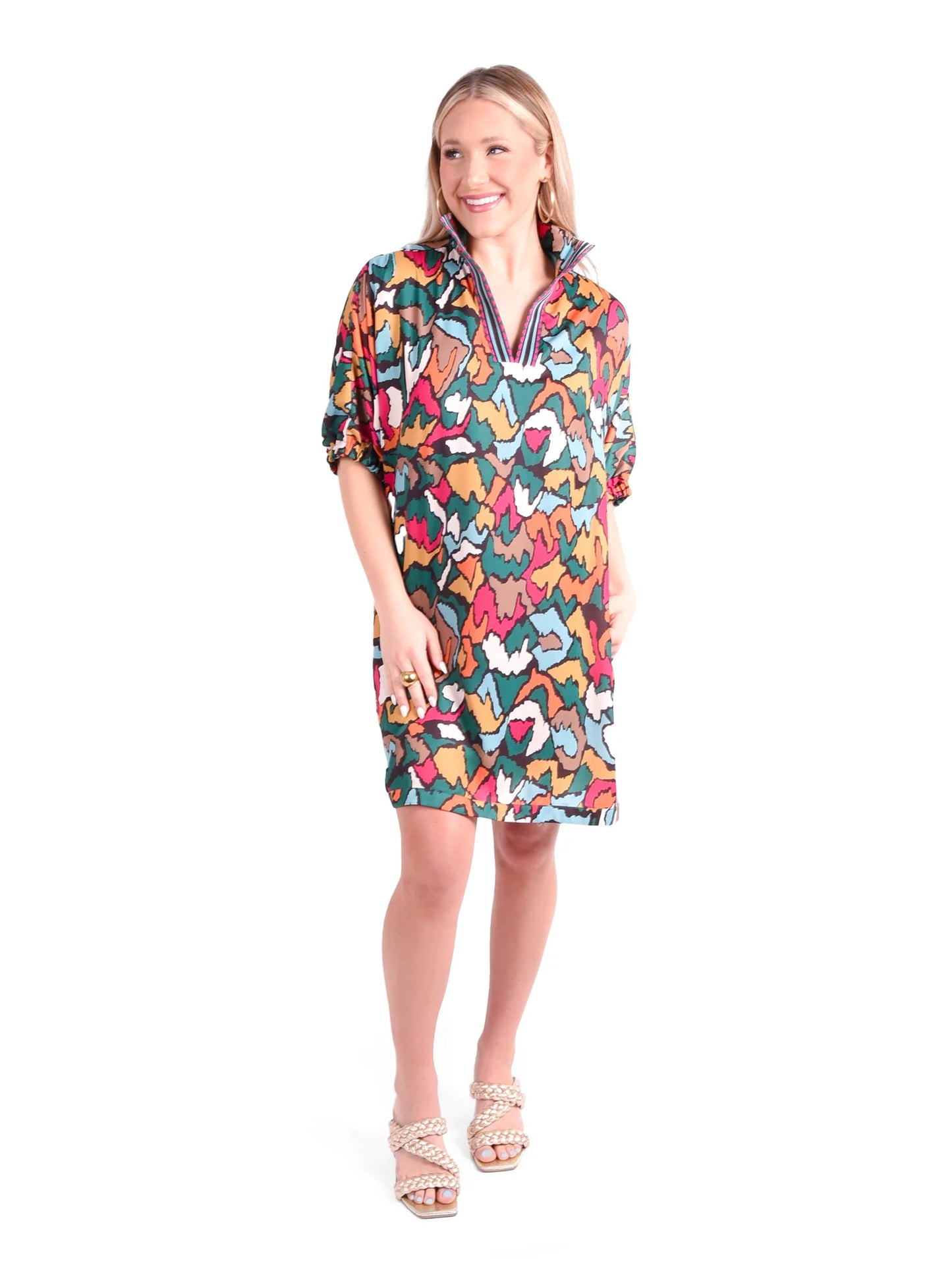 poppy dress fall ikat