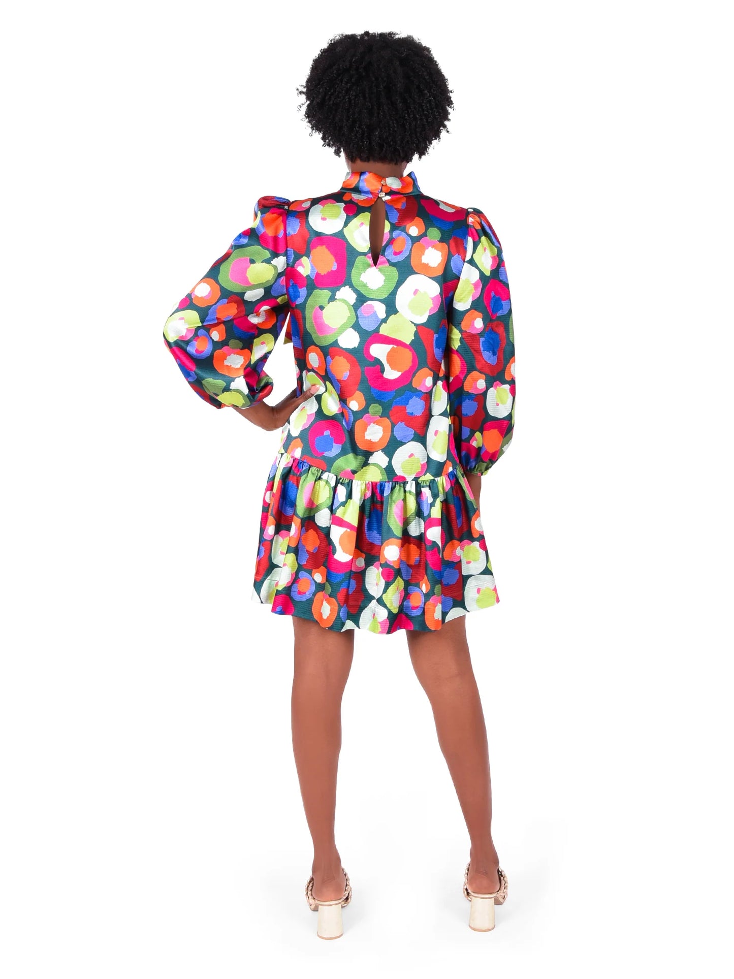 bella dress winter pop cheetah