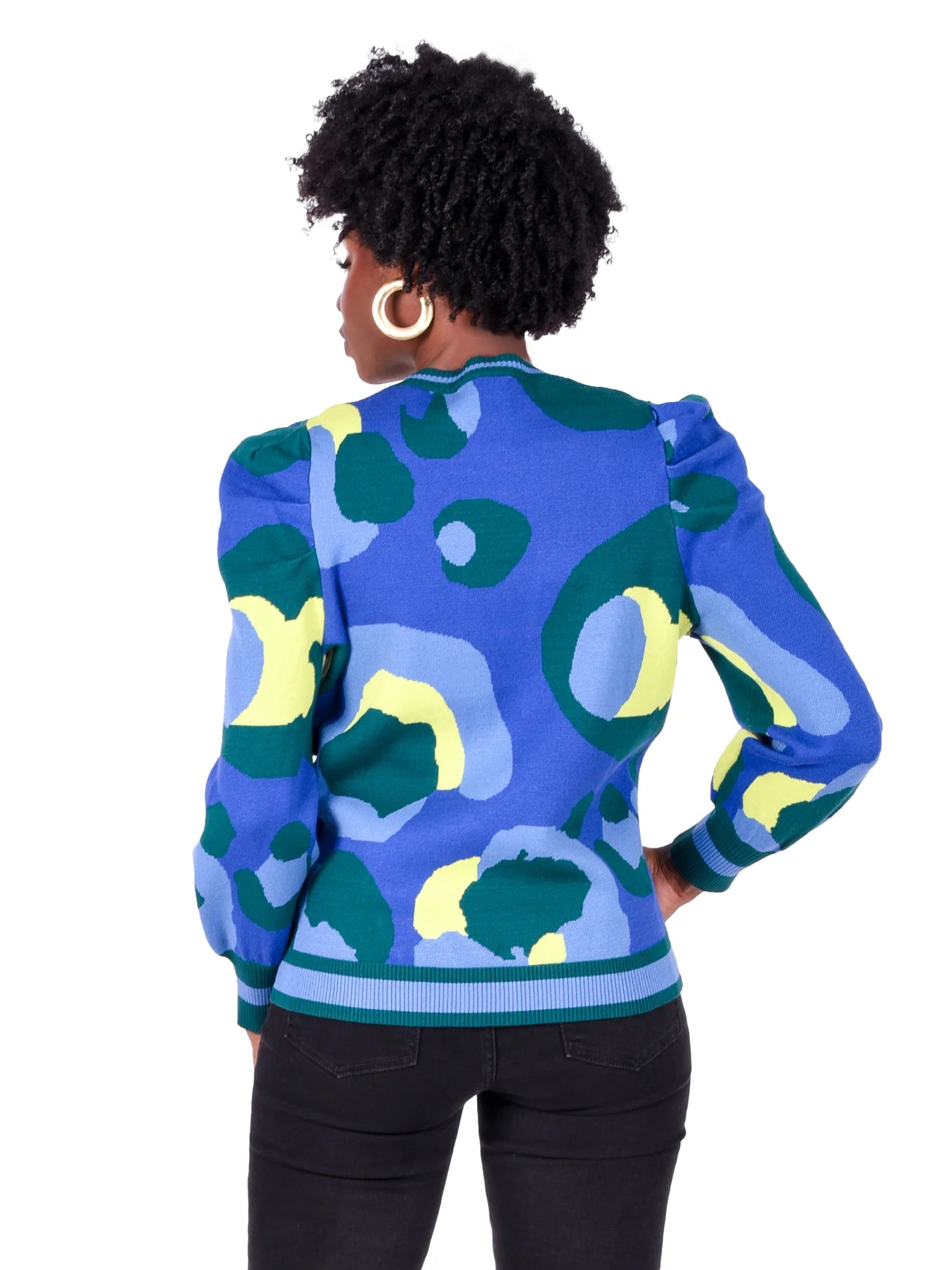 julia sweater winter pop cheetah