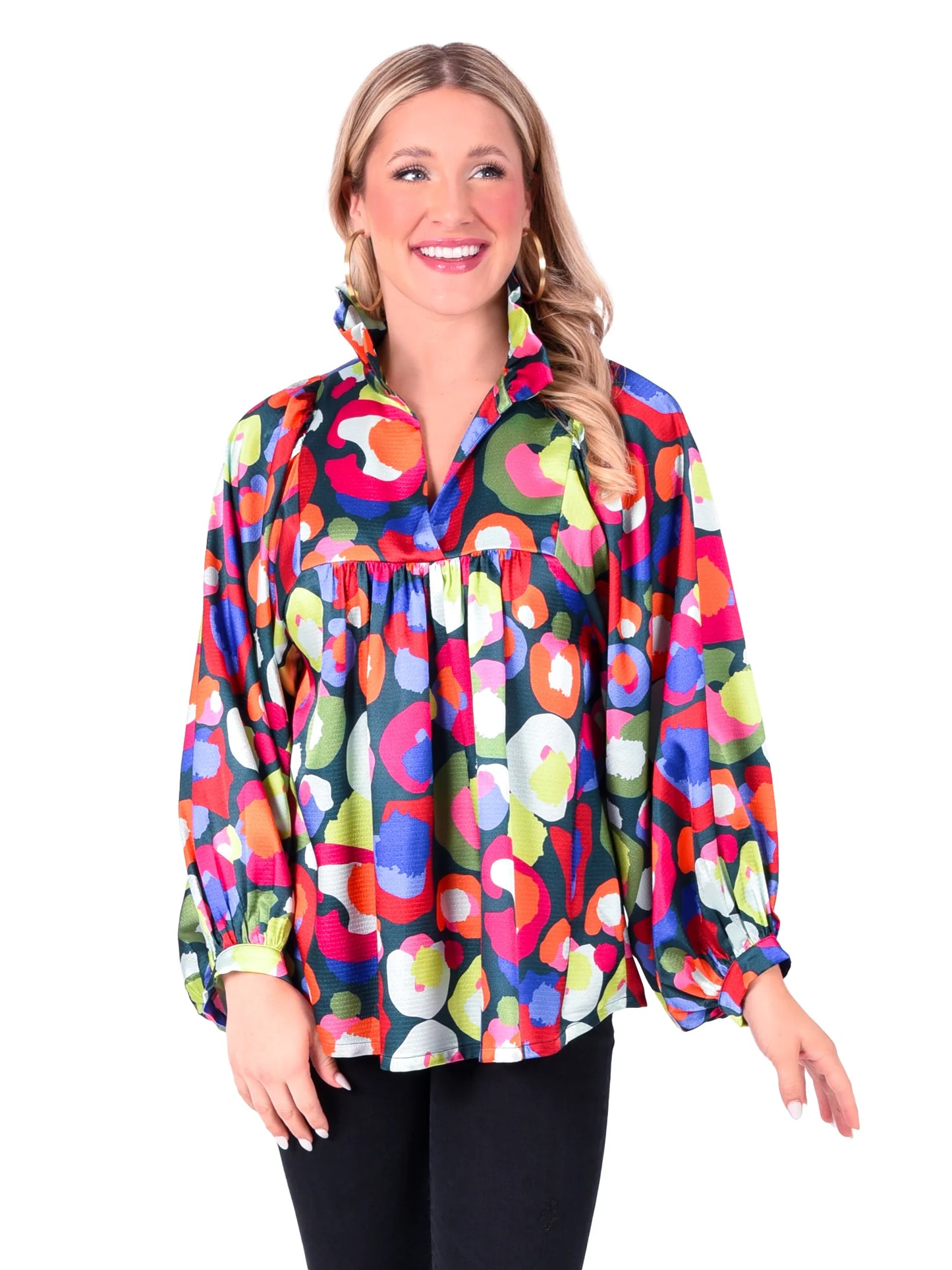 stella top winter pop cheetah