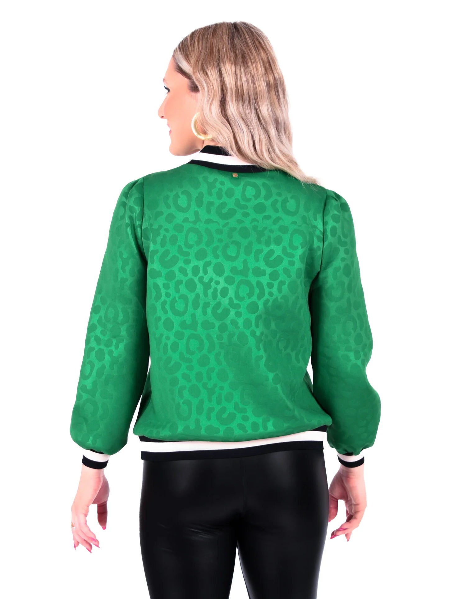 julia day pullover evergreen cheetah