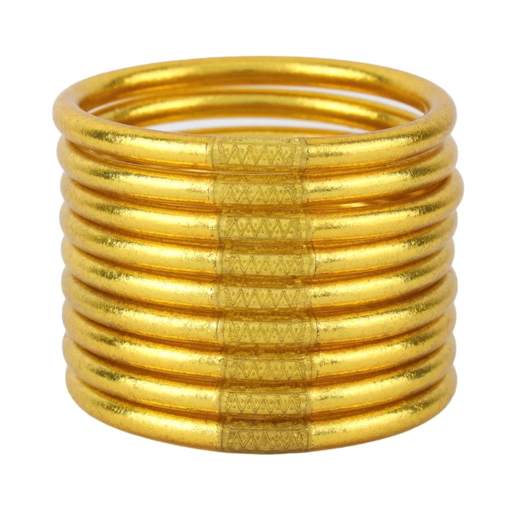 gold all weather bangles awb serenity prayer