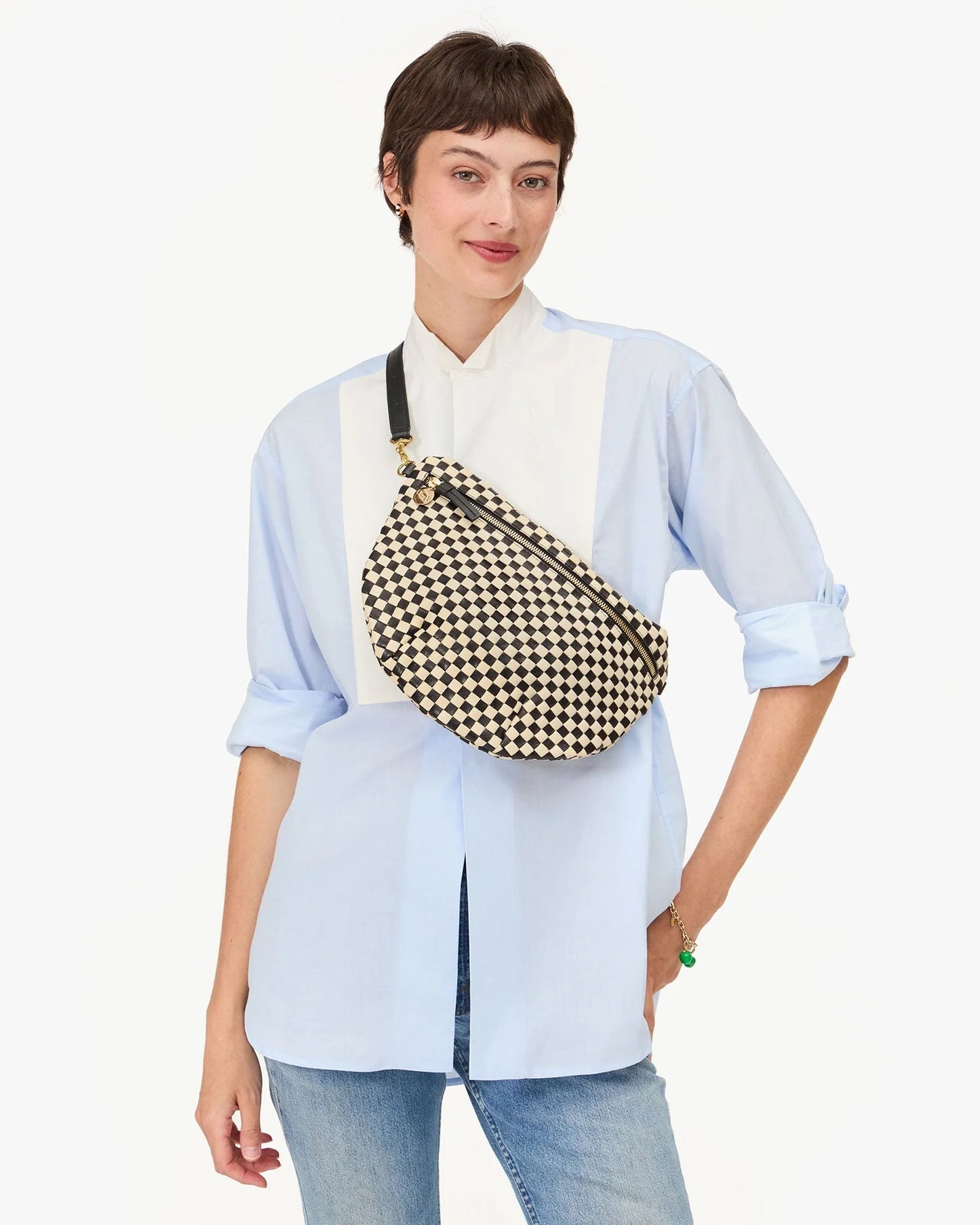 grande fanny check woven