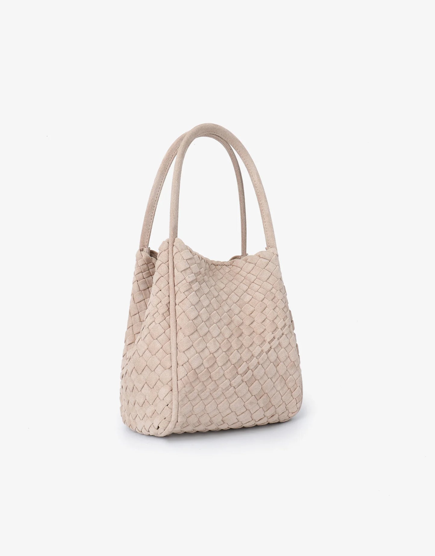 hollace mini tote woven faux suede foundation