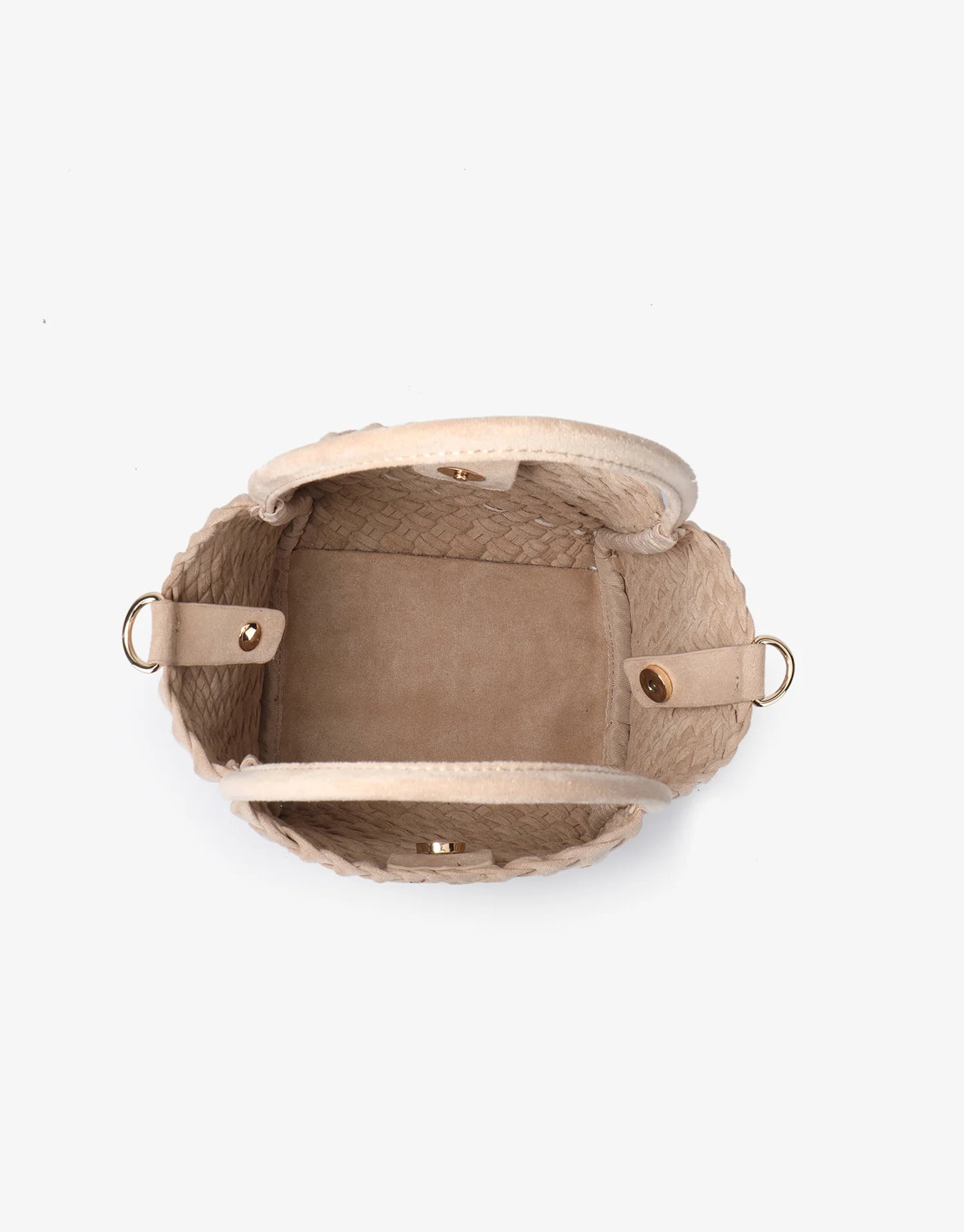 hollace mini tote woven faux suede foundation