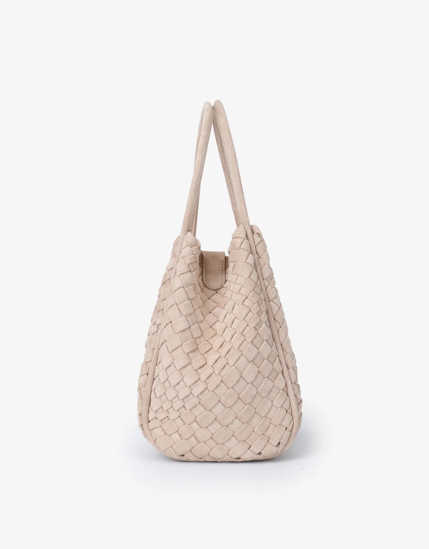 hollace mini tote woven faux suede foundation