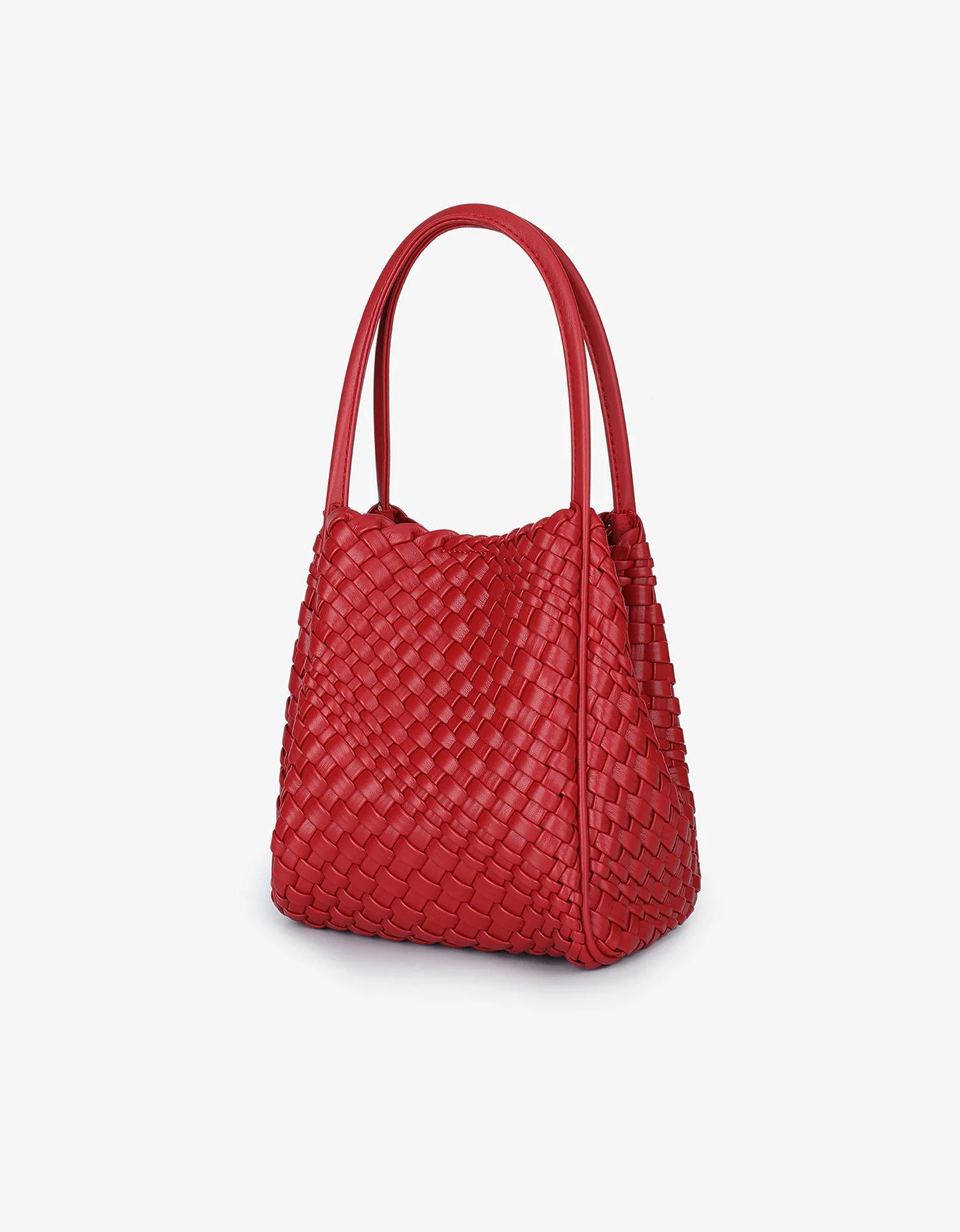 hollace mini tote woven red