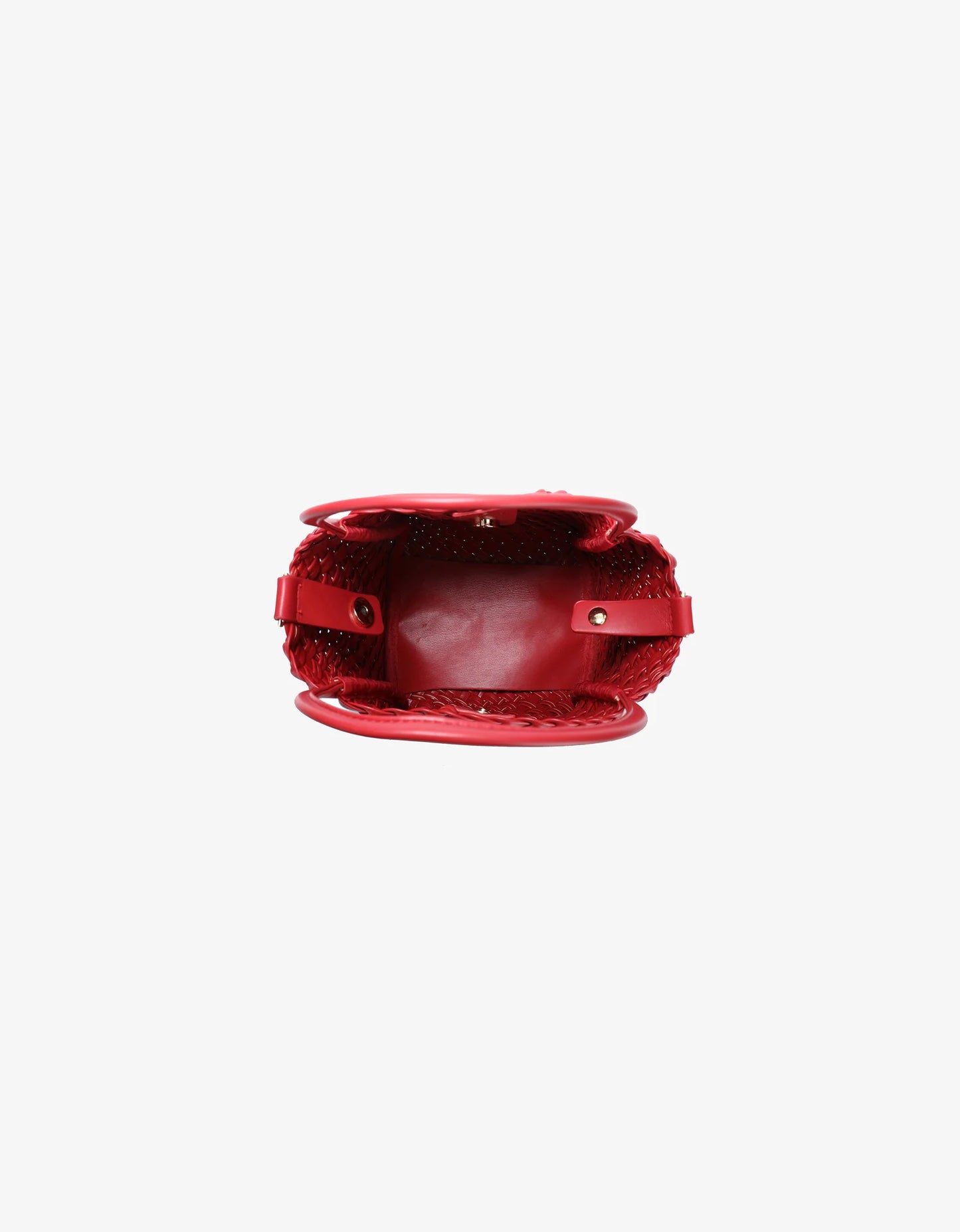 hollace mini tote woven red