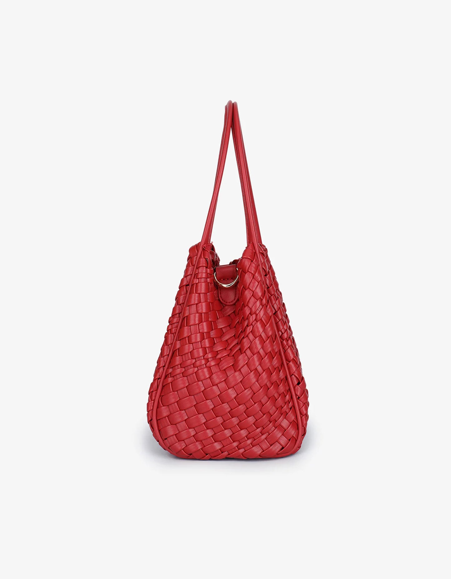 hollace mini tote woven red