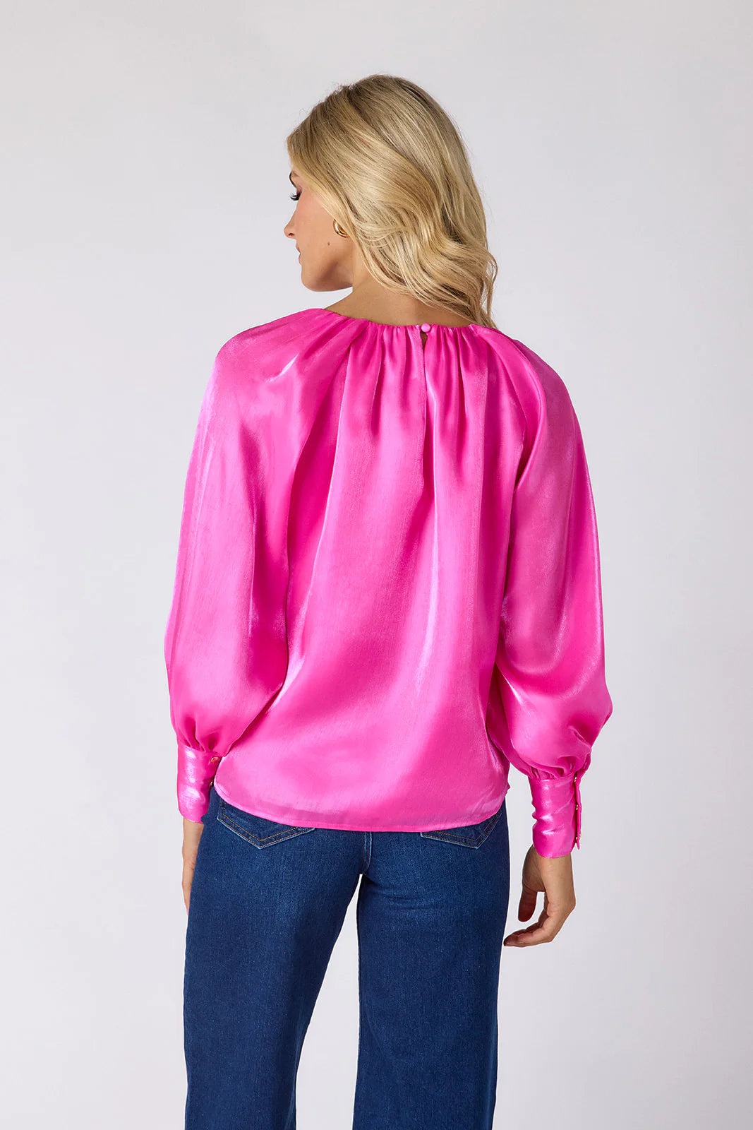 elizabeth blouse in mollie pink