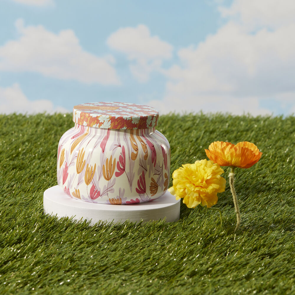 pineapple flower pattern play 19 oz jar