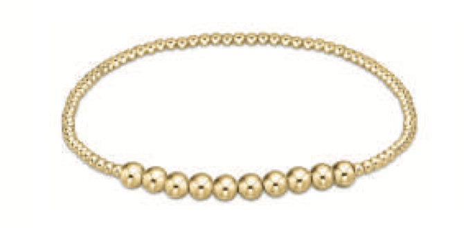 classic gold beaded bliss 2mm bead bracelet 4mm gold
