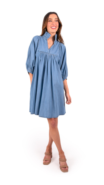 stella dress chambray