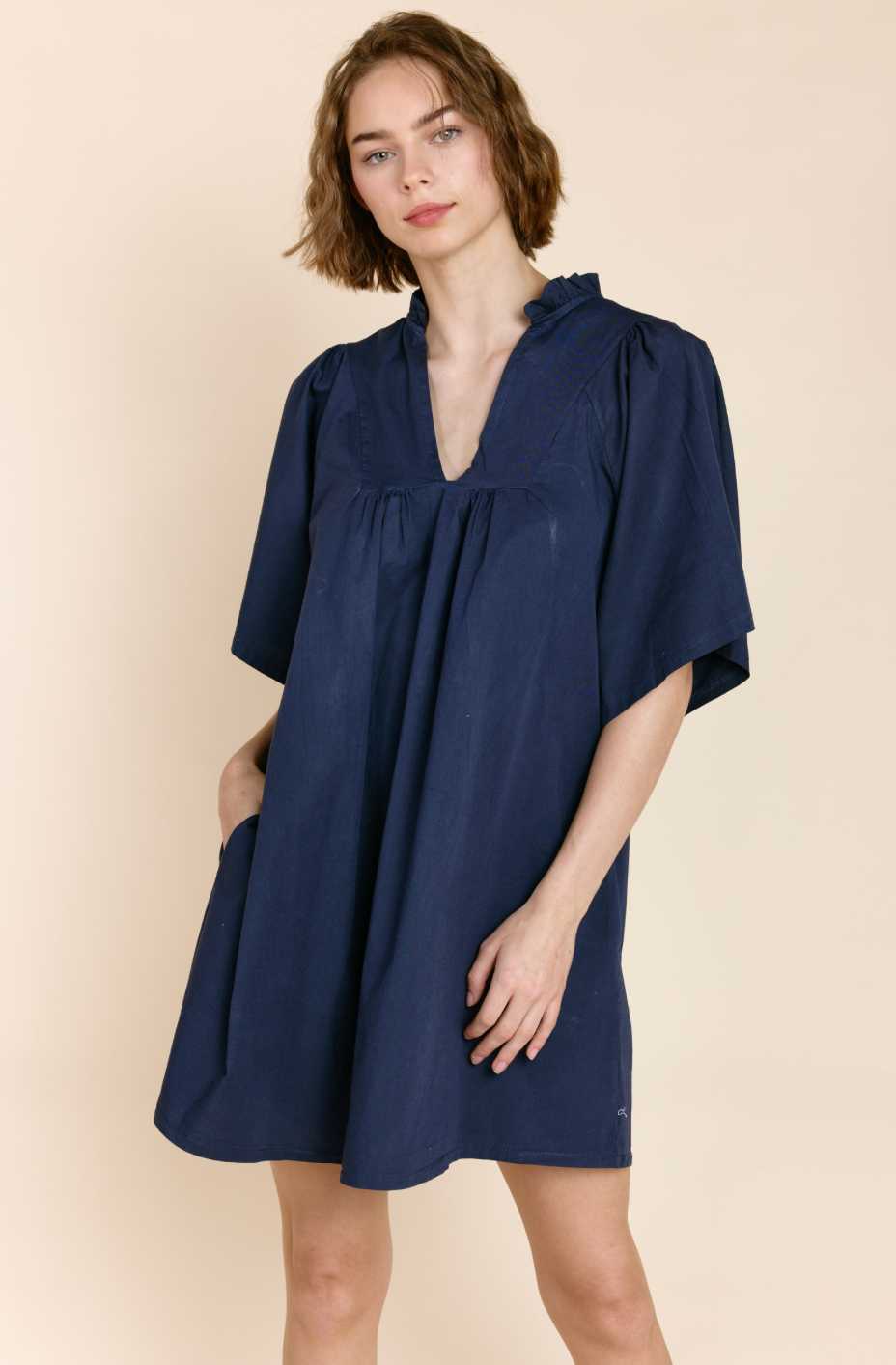 nicola dress navy