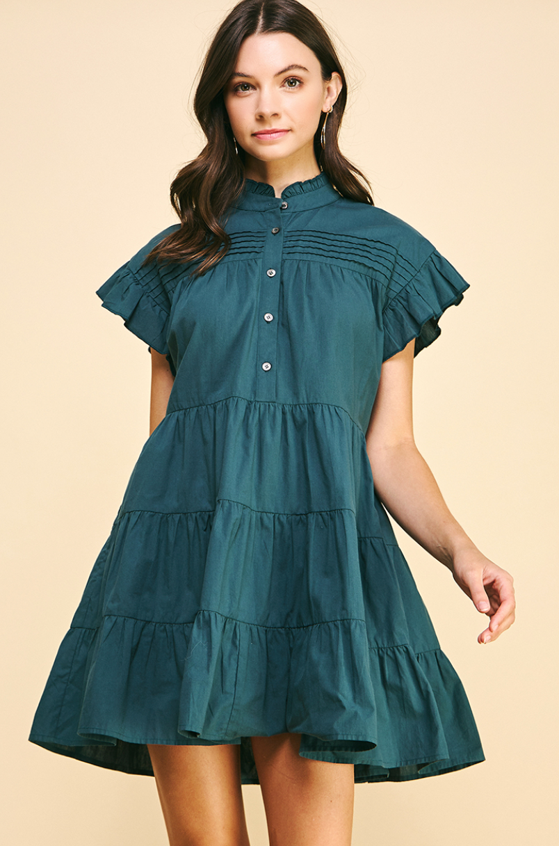 holly pintuck dress