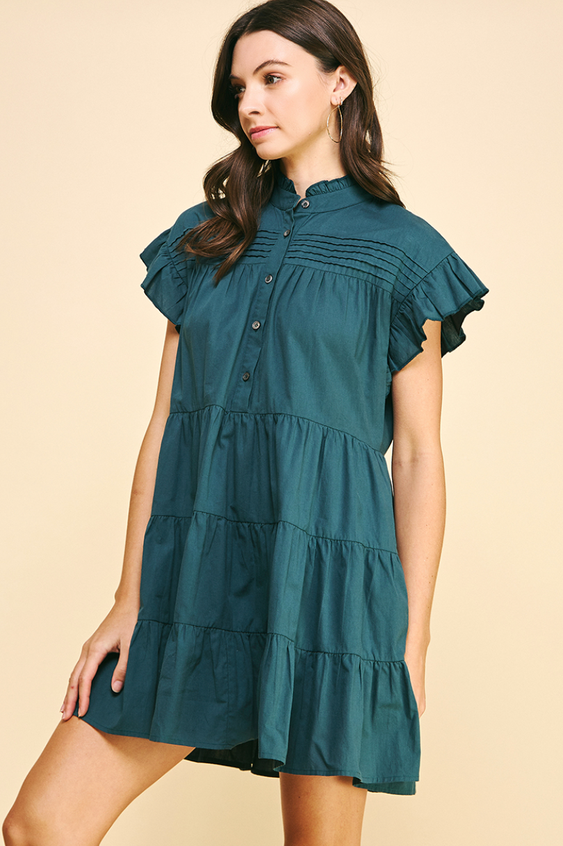 holly pintuck dress