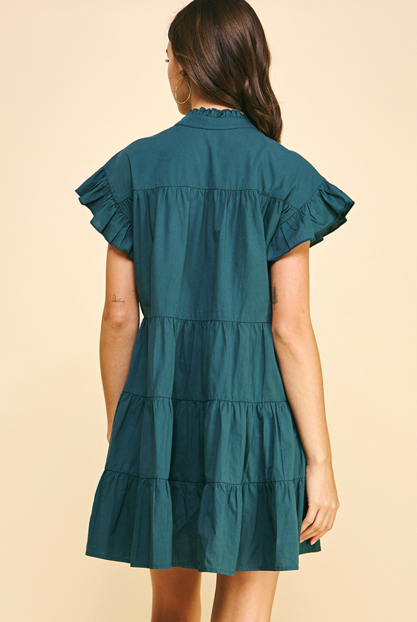 holly pintuck dress