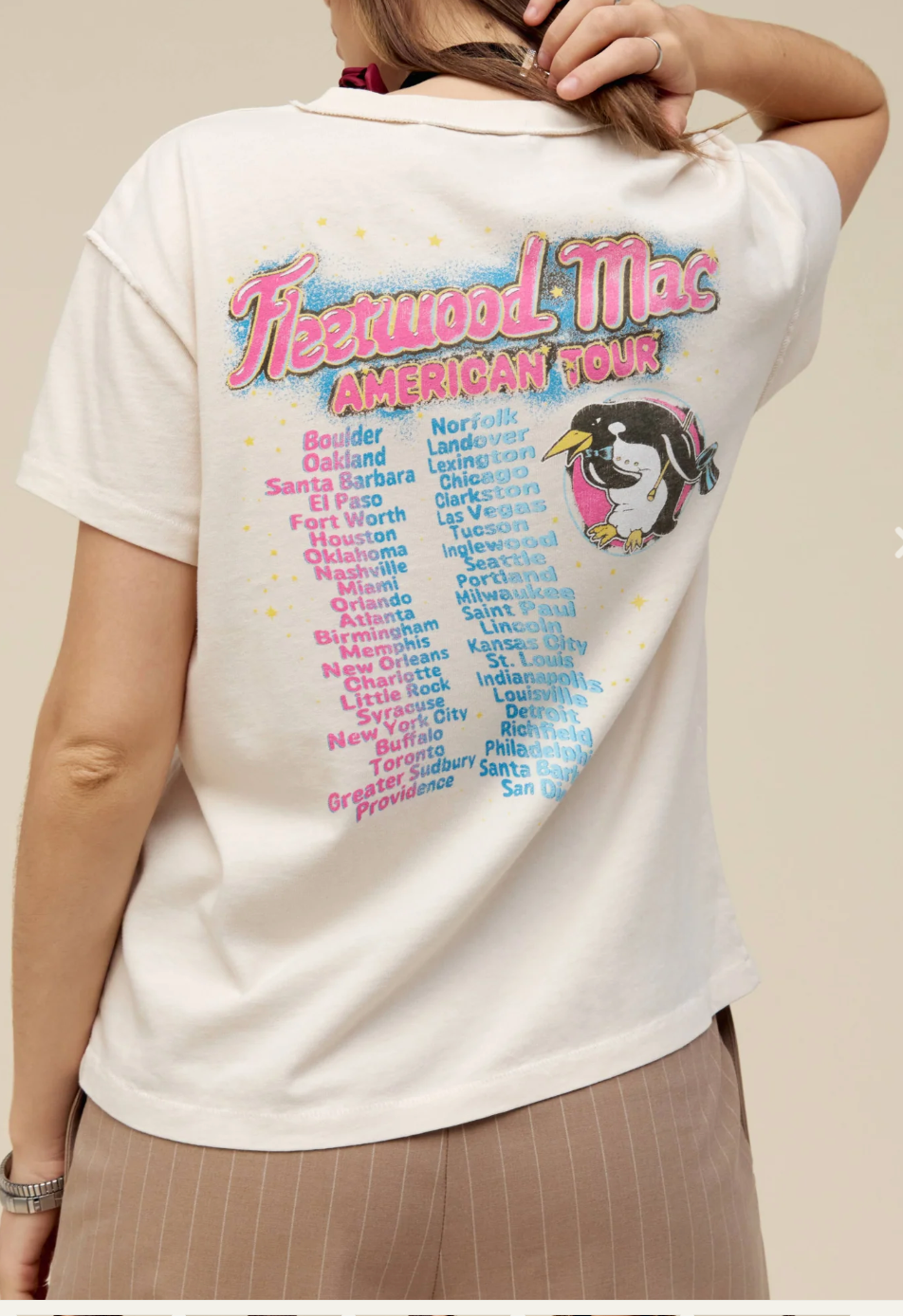 fleetwood mac american tour reverse tour tee