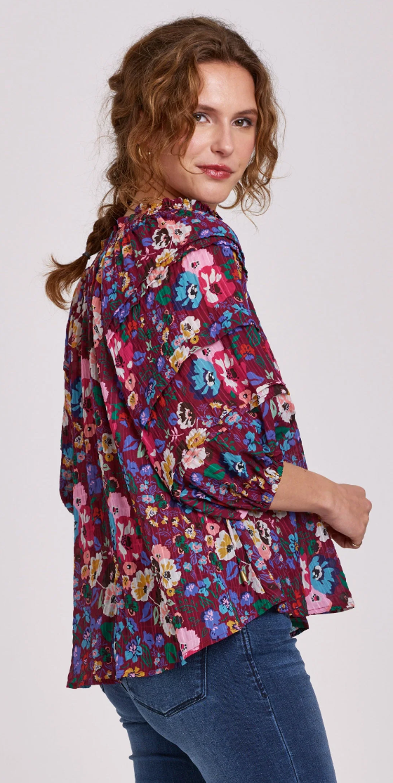 tika smocked top terrance blooms