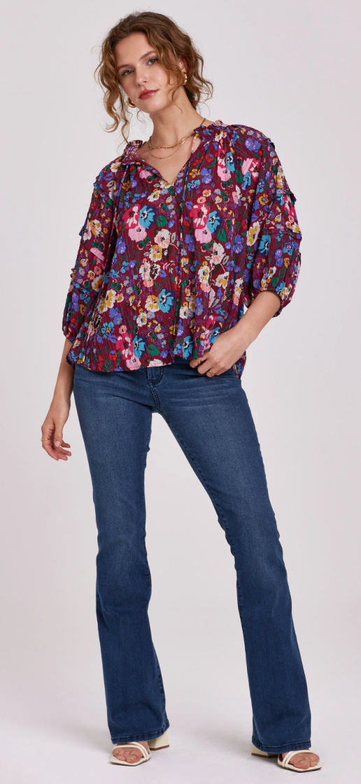 tika smocked top terrance blooms
