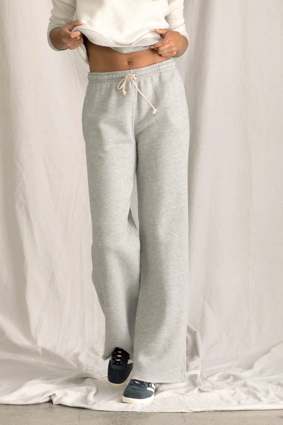 hailey wide leg fleece pant