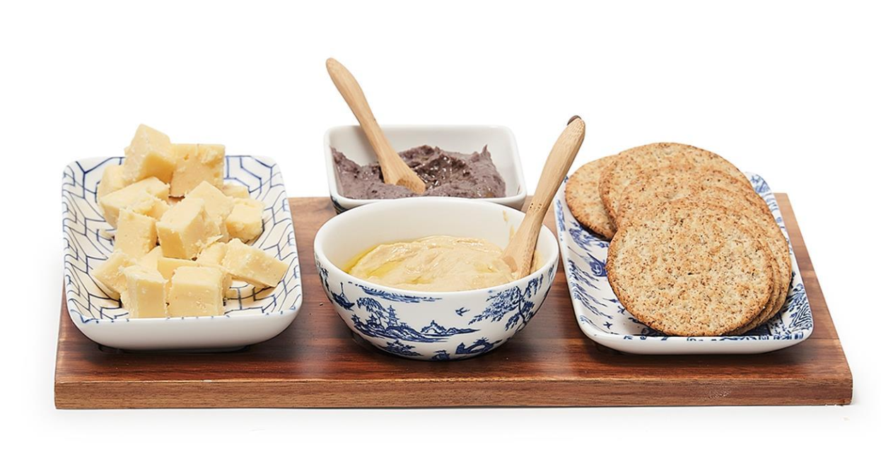 chinoiserie tidbits serving set