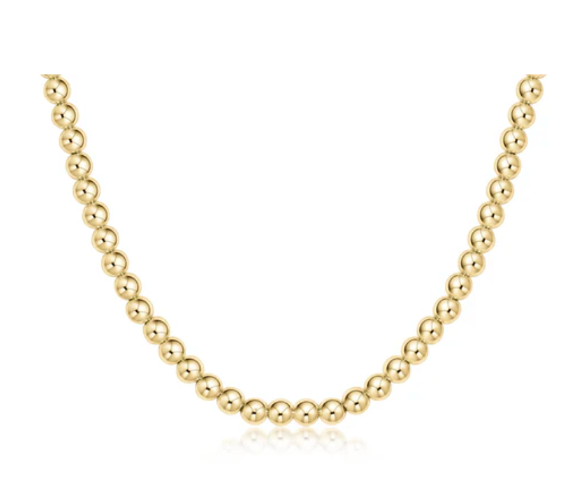 choker classic gold 8mm bead
