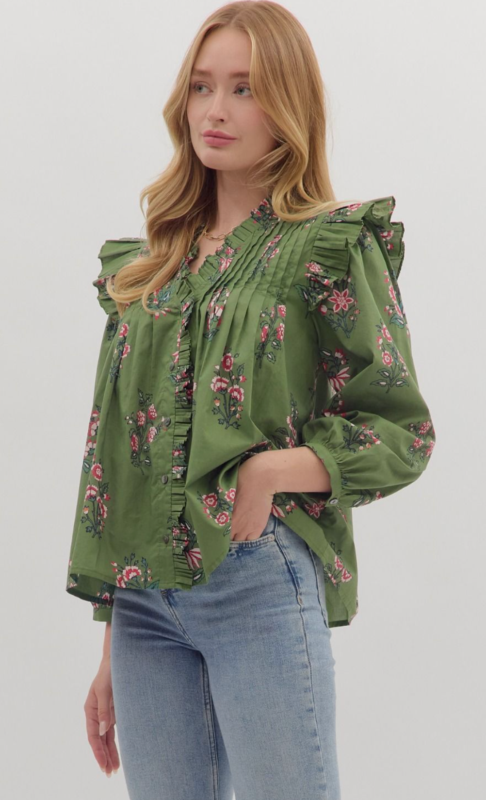 mary margaret floral blouse