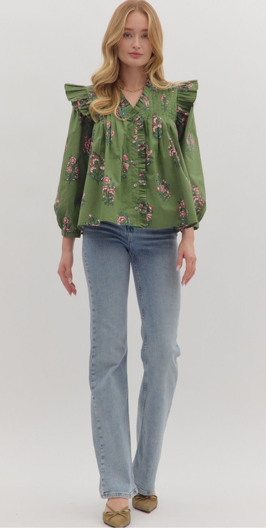 mary margaret floral blouse